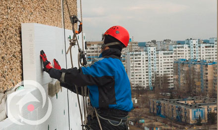внешнее утепление стен квартиры пенопластом